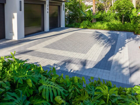 driveway project by accurate pavers