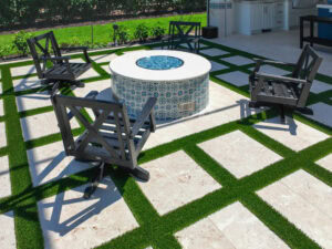 fire pit by accurate pavers