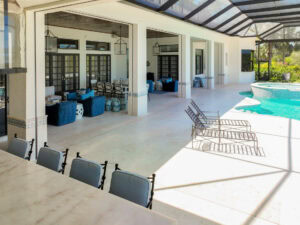 paved pool deck