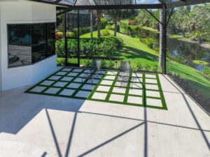 outdoor paved area by accurate pavers