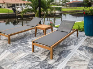 marble pool deck