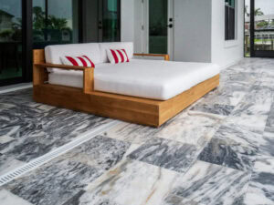marble pool deck