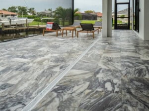 marble pool deck by accurate pavers