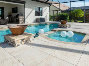 porcelain pool deck renovation