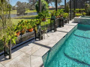 porcelain pavers pool deck