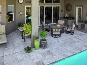 porcelain pavers pool deck