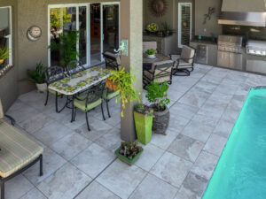 porcelain pavers pool deck