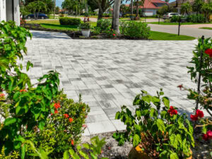 four piece french pattern driveway