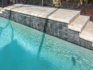 four piece french pattern pool deck