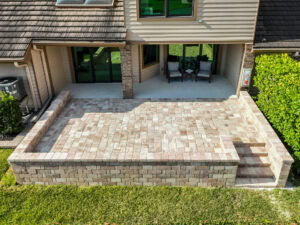arial photo of park shore drive paved patio