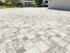interlocking concrete pavers driveway