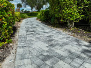 concrete pavers walkway
