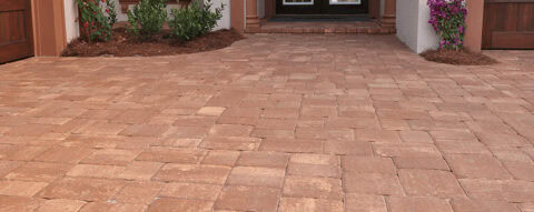 mega stone paver walkway
