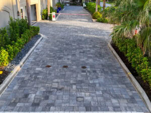 concrete pavers driveway