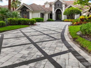 stacked running pattern driveway