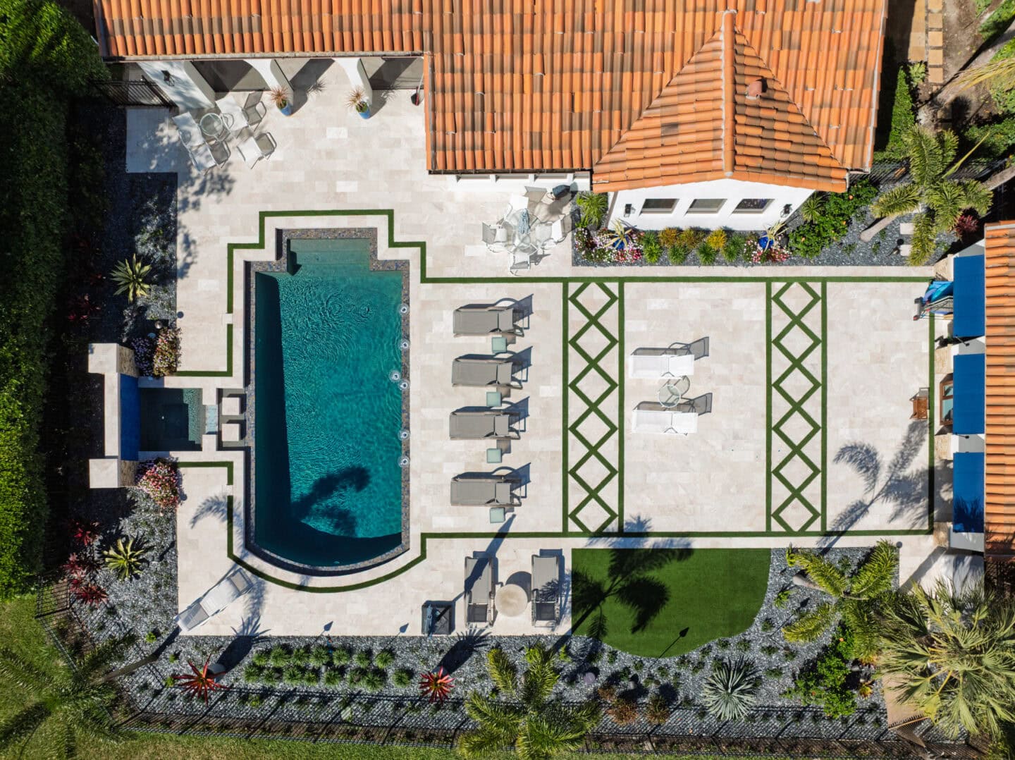 pool deck by accurate pavers in naples