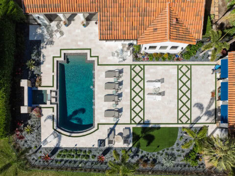 pool deck by accurate pavers in naples