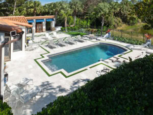 pool deck renovation completed by accurate pavers