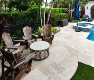 pool deck living area