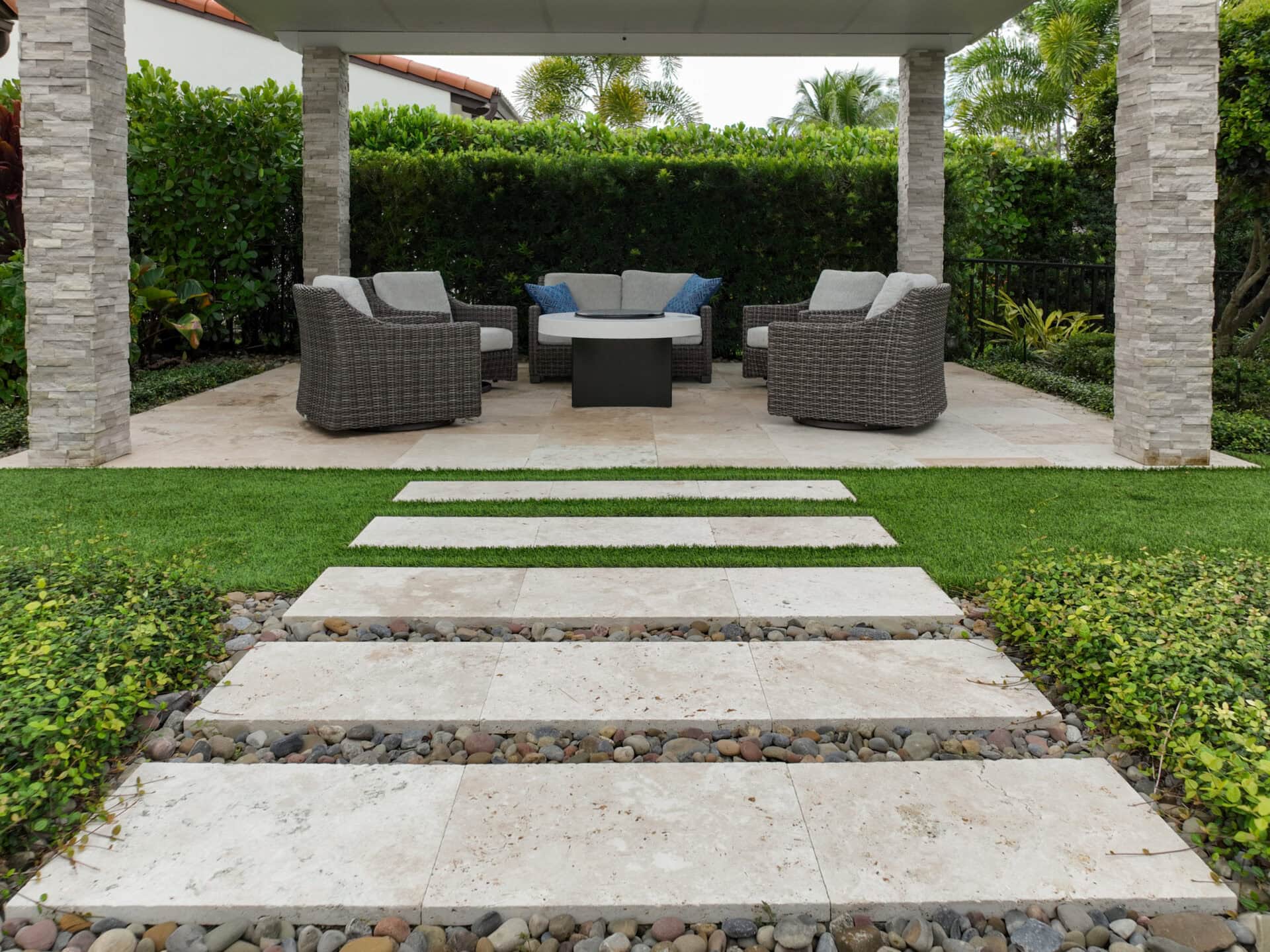 pool deck outdoor pergola
