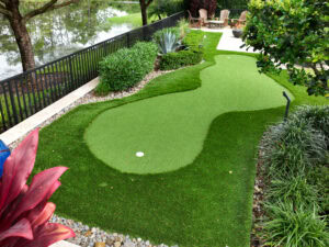 backyard golf court