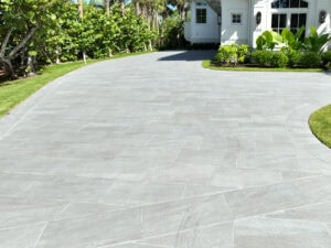porcelain driveway by accurate pavers
