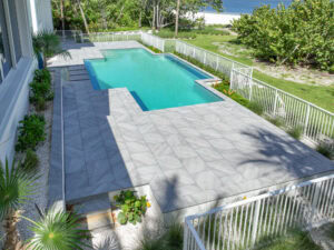 pool deck by accurate pavers