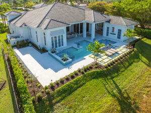 outdoor pool deck by accurate pavers