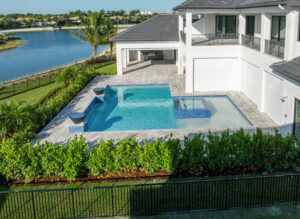 paved pool deck