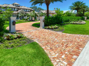 paved driveway with reclaimed pavers by accurate pavers
