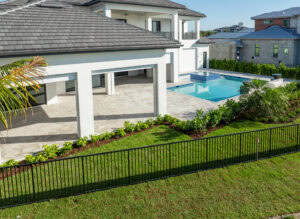 outdoor living area by accurate pavers