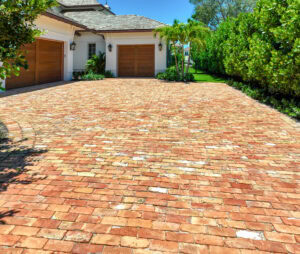 reclaimed pavers driveway