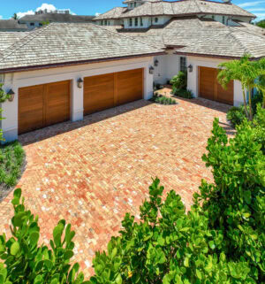 reclaimed pavers driveway