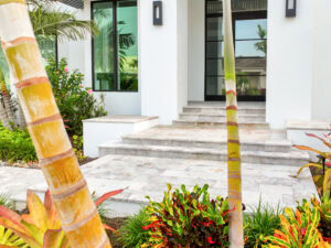 paved home entrance