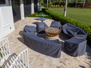 fire pit by accurate pavers