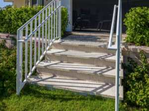 paved stair case