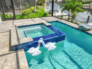 pool deck area by accurate pavers