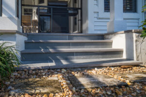 porcelain pavers steps and risers