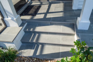 porcelain pavers steps and risers