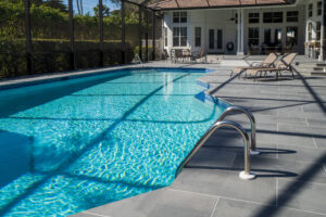 paved pool deck naples home