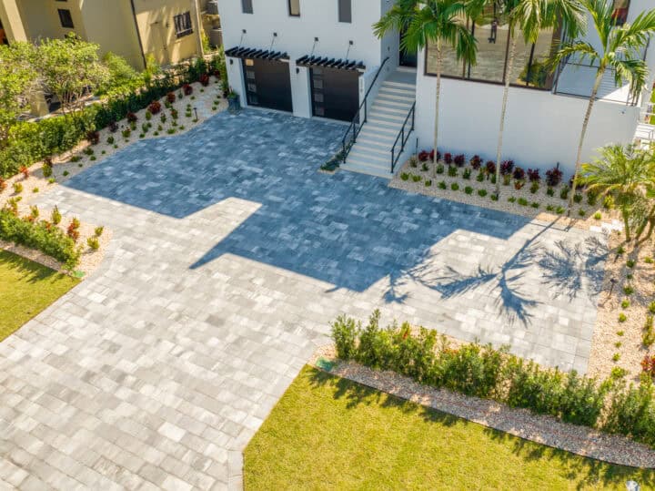 paver driveway by accurate pavers