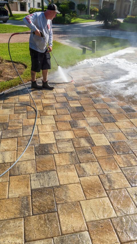 wash and seal services by accurate pavers