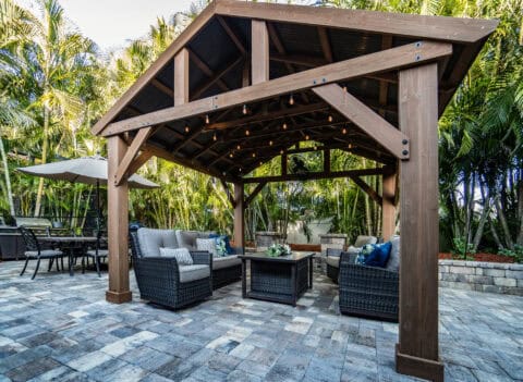 pergola by accurate pavers