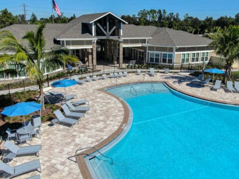 commercial pool deck