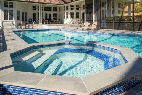 pool deck by accurate pavers