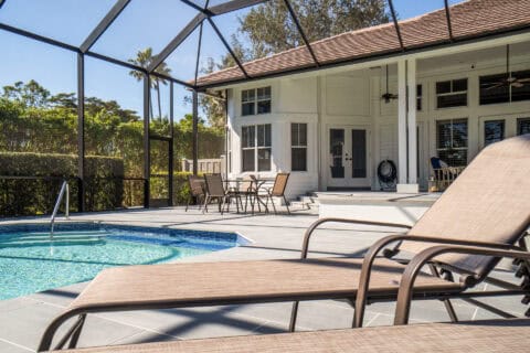 residential pool deck by accurate pavers