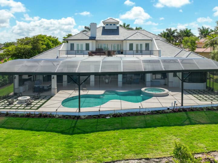 backyard paved pool deck by accurate pavers