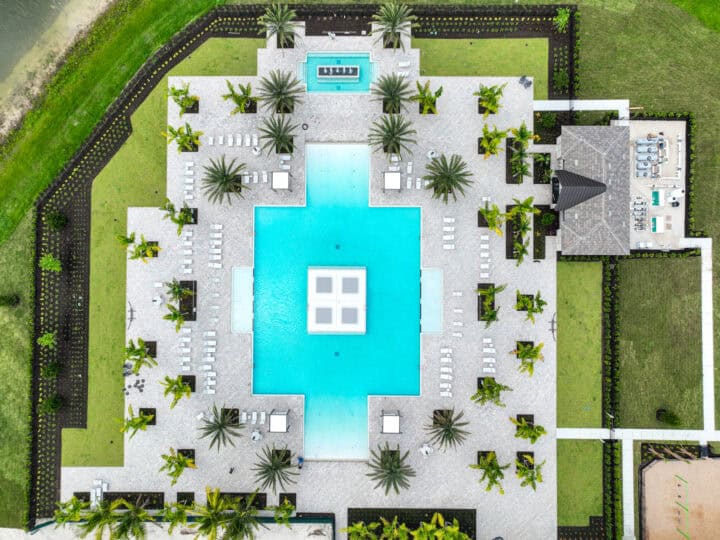 commercial paved pool deck, resort style by accurate pavers