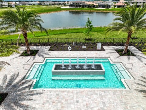 paved pool deck