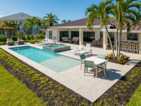bonita springs pool deck area